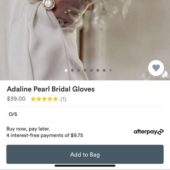 NWT / 12th Tribe Adaline Pearl Bridal Gloves - Picture 2 of 7